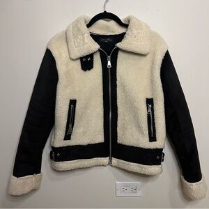 Women’s Teddy Bomber Jacket Puffer Jacket Classic Elevated Winter Fall Sherpa